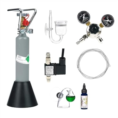 Guemmer products CO2 Anlage Aquarium Komplett-Set Ultimate mit 500g Mehrwegflasche für Aquarien, gefüllt, NEU - Verschiedene Varianten beachten