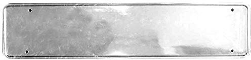 MP Essentials Front or Rear Durable ABS Plastic Car License Number Plate Holder Surround (Pack of 1, Silver Chromed)