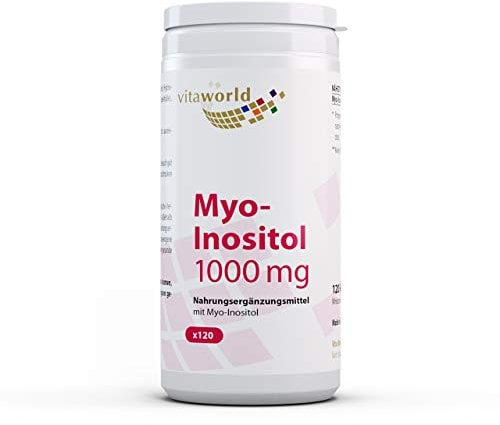 3 Pack Vita World Myo Inositol 1000mg 3 x 120 Capsules Made in Germany Vegan