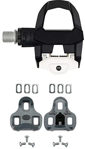 LOOK Kéo Classic 3 Pedale, Unisex Erwachsene Einheitsgröße weiß, 2er Packung & Pedalplatte Kéo Grip Grau, Paar, 3020141