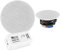 Power Dynamics Bluetooth Ceiling Speakers System with Low Profile 2-Way Speakers and Wireless Bluetooth Amplifier Kit - Home Audio Solution for Kitchen, Bathroom and Recessed Installation FCS5