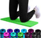 Set: 2 x REFIT FITNESS NBR Fitness & Yoga Pads 25 x 61 x 1,5 cm Grün + Bänder Sport Kniekissen Fitnessmatte klein Kniepad Bodenkissen rutschfest Yoga Kniematte Sportmatte Knie Matte Kissen Yogamatte