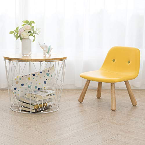 Modern Round Wire Storage Basket Side Table Bedroom Balcony Corner Tea Metal Table Elegant Compact Nest Basket Table Free Standing Bed Side Hinch Versatile (White, Large)