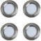 MARVIX 4 x LED 12V 24V Spot Lights Touch Switch Control Dimmable Caravan Motorhome Boat Campervan Recessed Downlights Warm White 3000k Lighting