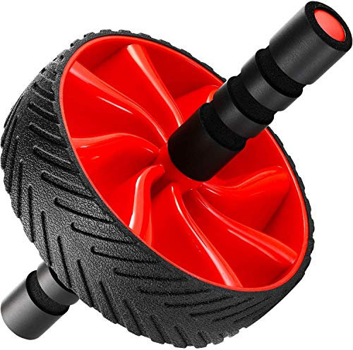 Bauchmuskeltrainer, robustes Bauchmuskeltrainingsgerät für Core Workout, Bauchmuskeltrainer als Bauchmuskel-Toner, Heimtrainingsgerät für Männer und Frauen (rot)