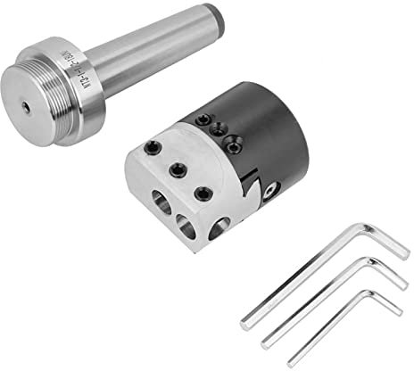 Supporto per fresatura CNC, adattatore per albero di fresatura con pinza conica MT3-M12 + testa di alesatura per tornio da 2 pollici