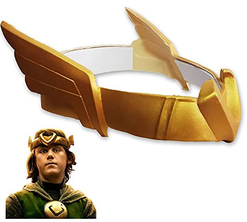CAFELE Superheldenhelm Hörner Cosplay, 2021 TV Superhelden-Serie Film Thor Ragnarok Krone Maske Halloween Kostüm Zubehör, Superheld _Kid Hero, One Size for Adult & Teens