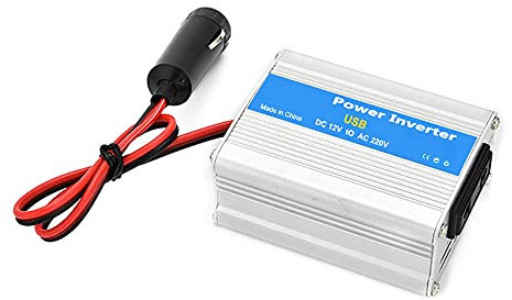Shkalacar Inversor de Potencia para Coche de 100W DC 12 V a AC 220 V Transformador Convertidor Cargador con Puertos y Salidas