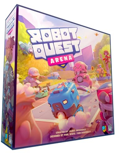 Wise Wizard Games Roboter-Quest-Arena, Brettspiel, ab 12 Jahren, 2–4 Spieler, 30–60 Minuten Spieldauer