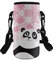 COEQINE Porte-bouteille isotherme en néoprène réglable pour adultes et enfants avec imprimé fleurs roses mignon panda