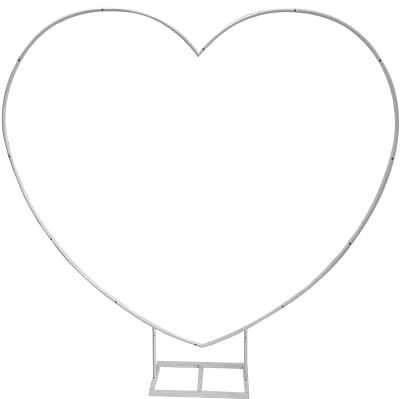 PILIN wei?e Liebende Herz Ballon Bogen Kit, Metall Hochzeit Bogen, Ballon Bogen Kit Herz-geformte Bogen Garten Pflanzen Reben Rahmen f¨¹r Hochzeit Geburtstag Foto Hintergrund Dekorationen