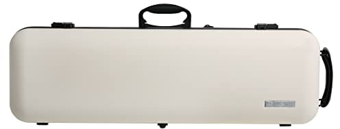 GEWA violin case AIR 2.1 - Made in Germany - beige high-gloss - thermoplastic shell - lightweight/shatterproof - combination lock - accessory pocket/music pocket - backpack straps - side handle