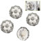 UFURMATE Door Handle Covers, 4Pcs Decorative Round Door Knob Covers Soft Floral Door Handle Glove Covers Anti-Static Safety Door Knob Protector for Doorknob