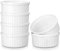 vancasso Forte 10 Oz Soufflé Förmchen Set von 6, Creme Brulee Schälchen Backofen sicher, Porzellan Soufflés, Kleine Keramik-Schalen, Mini Auflaufformen zum Backen, Weiß