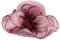 Petalum Hochzeitshut Vintage 50er Jahre Damen Chic Capeline Kirche Elegant Fascinator Hut Sonnenhut mit Schleier Band aus Netzstoff Feder Blumen für Cocktail Braut Zeremonie, bordeaux, One size