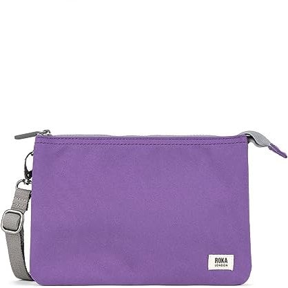 ROKA London Carnaby Crossbody XL Recylced Canvas (Imperial Purple)
