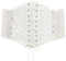 XZQTIVE Damen Schnürkorsett Gebunden Gürtel Elastisch Breites Band Waspie Korsett Taille Gürtel Bustiers Korsetts Hüftgurt für Halloween Partys, Weiß, 103cm