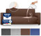 Wasserabweisender Sofa Bezug - Rutschfester Sofaüberwurf für Couch| Schutz vor Flecken & Tierhaaren | Couch Überzug | Flexibler Sofaschutz | Sofa Überzug, Überzug Sofa, Couch Bezüge (Braun, 3 Seater)