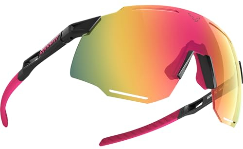 DYNAFIT Unisex Alpine Evo 3 Sportbrille, black out-pink glo, OneSize