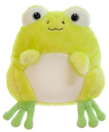 Ueiwffzo Plüschtier Frosch, Kawaii Kuscheltier Gefüllter Frosch Plüschtier, Süß Frog Plush Superweich Stofftier Plüsch Kissen Kinder Mädchen Spielzeug Deko für Kinderzimmer (22cm)
