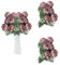 astylishome Künstliche Blumen 12 Stücke Künstlich Gefälschte Glorious Handwerkliches Zubehör Blumensträuße für Hochzeitsfest Hochzeitsdekoration 36 cm 1002