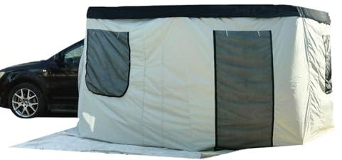 270 Car Awning Rooftop Tent Sun Shelter for Vehicle with Roof Rack- Driver Side Awning for Van SUV Truck RV Camping Awning House