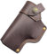 Leder Pistolenholster, Schnellverschluss Pistolengürtelhalter, Taktische Pistole Holster, Waffenholster Holster Pistole IWB Lederholster für Glock 17/19/23/26/27/29/30/32/33 (Braun)