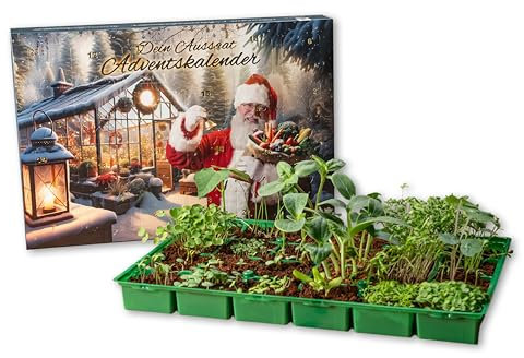 Der Gartencoach Adventskalender 2025 | Dein Aussaat & Anzucht Adventskalender mit Saatgut und Gewächshaus | Der Samen Adventskalender für deinen Garten | Geschenk für alle Gartenfreunde