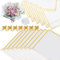 20 Blatt Blumenpapier Geschenkpapier, Wasserdicht Blumenstrauß Papier, Blumen Papier Weiß mit Band, Bouquet Papier Flower Wrapping Paper für Geschenkverpackungen Kunst Handwerk (58x58cm)