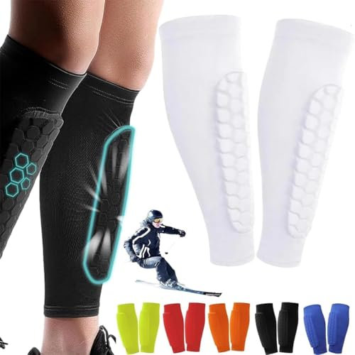 Achilles Shinbang Shields, Shinbang Protector 2.0, Shindefender Schienbeinschoner, Shinbang Ski-Protektoren, Fußball-Schienbeinschoner, Skischutzsocken, Schienbeinschoner Fußball Erwachsene für Sport