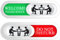 BUZIFU Privacy Sign Do Not Disturb Door and Welcome Please Knock Sign Vacant/Meeting in Progress Sliding Door Signs for Home Office Restroom Conference - Self-Adhesive Fixing