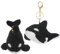 ORFOFE 2-teiliges Schlüsselanhänger-Set Mit Stofftieren Armband Schlüsselanhänger Für Jungen Und Mädchen Weicher Plüsch Meerestier-schlüsselanhänger Wale Süße Schlüsselanhänger Für Rucksäcke