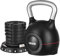 VEVOR Kugelhantel verstellbare Kettlebell mit 7 Gewichtsstufen (1,5/3/4,5/6/7,5/9/10 kg), Schwunghantel aus ABS + Aluminium-Druckguss, für Griffkrafttraining Ganzkörpertraining Cross-Training