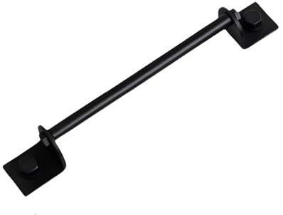 Gedotec Möbelgriff PORTELLO schwarz sandgestrahlt | Griff aus Metall 192 mm Bohrabstand | Möbelgriff Antik für Kommode Schrank Küchenschublade | Vintage Schrankgriff