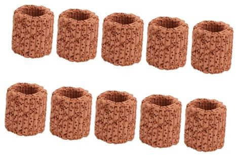 Homoyoyo 10 Stück Teiliges Keramik Aquarium Ringe Bio filtermedium Poröses Filtermaterial Pflanzensinkring für Wasserpflanzen Aufzuchtbecken und Filterung im Fischtank