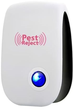 Tomedeks 4 Pezzi Repellente ad Ultrasuoni per Topi, Repellente Anti Zanzare Ultrasuoni Interno Dispositivo Anti Topi, Insetti, Zanzare, Scarafaggi, Ragni, Ratti, Formiche