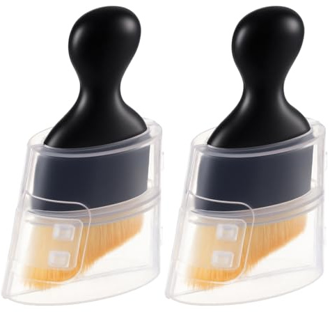 HOTUT Car Interior Cleaning Brush,2 Pieces Brushes Soft Bristles Detailing Dusting,Multipurpose Dust Removal Cleaning Brush,Scratch-Free Cleaning,for Dashboard,Seats,Screen,Air Vent and Gaps