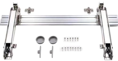 NiuLumea Apertura lateral paralela 180 para puertas, juego de bisagras para armario, puertas correderas, acero + aleación de aluminio, capacidad de carga 7 kg, cierre amortiguador, plateado