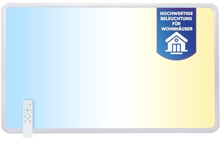 LECOM LED Panel 60x90 Dimmbar 6500lm 3000-6500K CRI93+ Fernbedienung Aufbau | LED Panel CRI93+ natürliche Farben, 6500 Lumen starker Lichtstrom. Ideal für Coworking, Showroom, Studio, Empfangsbereich.