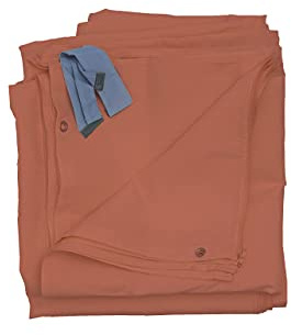 BERLINLODGE 4er-Set Seitenwand für Pergola Cadiz für 4x4m | HxB 205x383cm | Ersatzseitenwand Pavillon | Terrakotta-Braun | Polyester