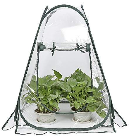 lulalula Mini serre de culture pop-up en PVC pour intérieur ou extérieur - 70 x 70 x 80 cm