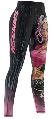 SMMASH Sport Leggings Damen Sportleggings Lang Push Up Blickdicht Elastisch Figurformend Sporthose Yogahose