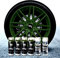 Sophisticauto 6 Stück Full Dip Militär Grün 2.0 Glänzend Sprüfolie