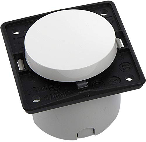 Berker Integro Ausschalter vorkonfektioniert polarweiß glänzend ohne Rahmen