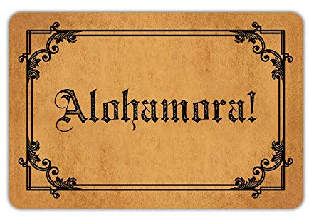 Joelmat Alohamora Entrance Non-Slip Outdoor/Indoor Rubber Door Mats for Front Door/Garden/Kitchen/Bedroom 23.6x15.7…
