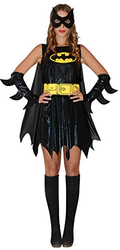 Ciao Batman/Batgirl Disfraz Adulto Original DC Comics, Single, Color Negro, Taglia M (11676.M)
