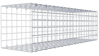 Gabiona Anbau-Gabione Typ2 eckig, Maschenweite 5 x 5 cm, Tiefe 30 cm, Gabione 100 x 30 x 30 cm (L x H x T), C-Ring