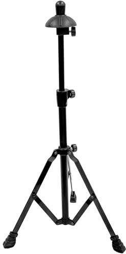 Earthtec Folding Trombone Stand Retractable Height Adjustment, Triangular Stable Construction for Standard-sized Trombone