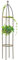 Obelisk - Traliccio da giardino alto 1,8 m, robusto, supporto per piante rampicanti e supporti per fiori (2,2 kg, bronzo scuro)