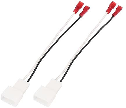 X AUTOHAUX 2pcs Car Speaker Connector Harness Adapter for T oyota RAV4 Corolla